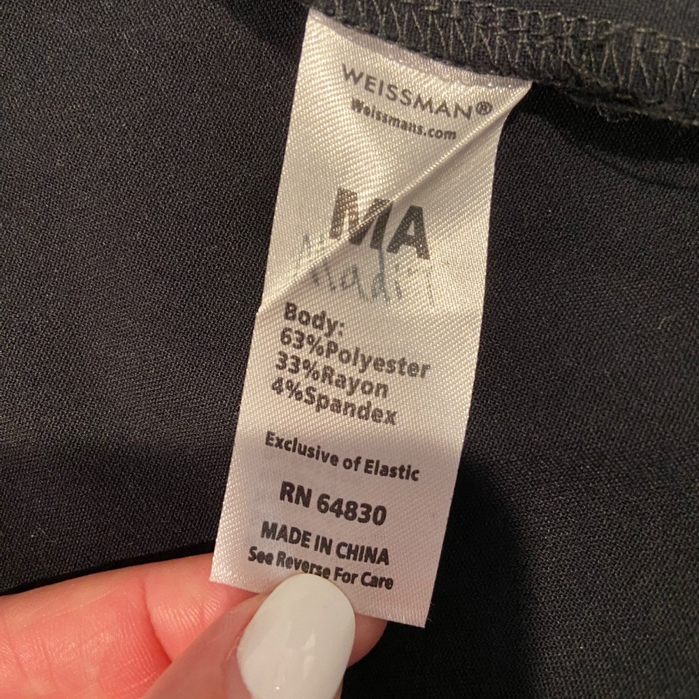 Weissman Mixify Studio Exclusive Black Woven Stretch Suiting Vest – Adult Medium - Picture 4 of 9